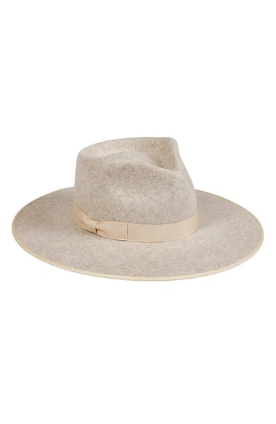 Shop Lack Of Color Carlo Wool Rancher Hat In Speckled Grey/ Light Gold