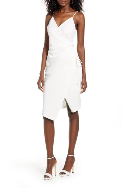 Shop 4si3nna 43si3nna Aerin Ruched Bodycon Dress In Off White