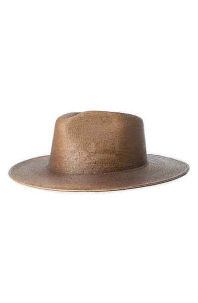 Shop Brixton Marcos Straw Fedora In Brown