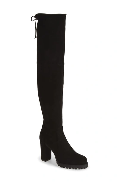 Shop Stuart Weitzman Zoella Over The Knee Boot In Black