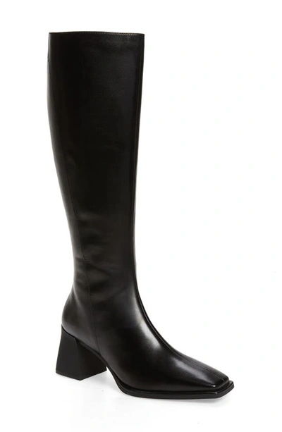 Shop Vagabond Shoemakers Hedda Knee High Boot In Black Leather