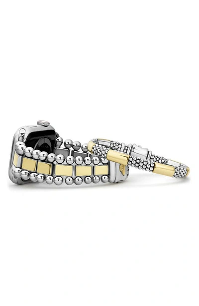 Shop Lagos Smart Caviar Apple Watch® Watchband & Bracelet Set In Silver