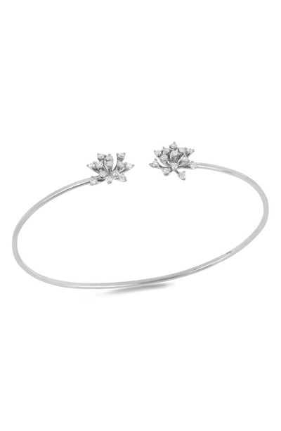 Shop Hueb Luminus Diamond Bangle Bracelet In White Gold