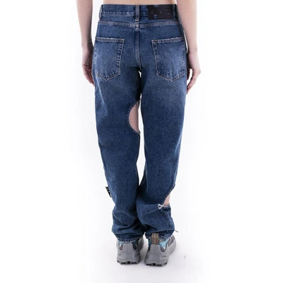 Shop Off-white Jeans In Blue No Color