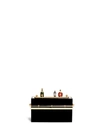 Charlotte Olympia Mini Bar Gold-tone And Perspex Clutch
