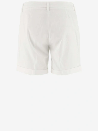 Shop Fay Shorts In Bianco