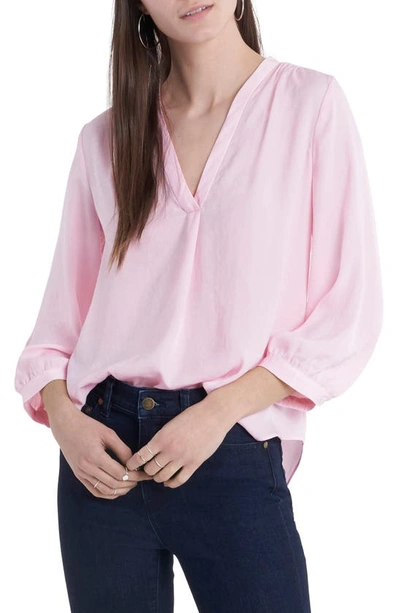 Shop Vince Camuto Rumple Fabric Blouse In Pink Iris