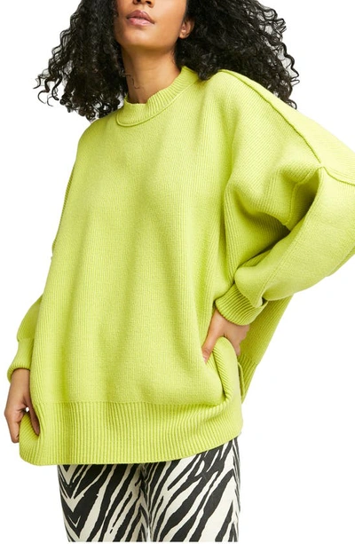 Shop Free People Easy Street Tunic In Citron Green
