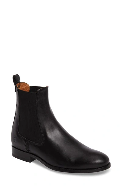 Shop Frye Melissa Chelsea Boot In Black Leather