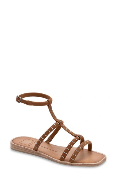 Shop Dolce Vita Kole Strappy Sandal In Brown Studded