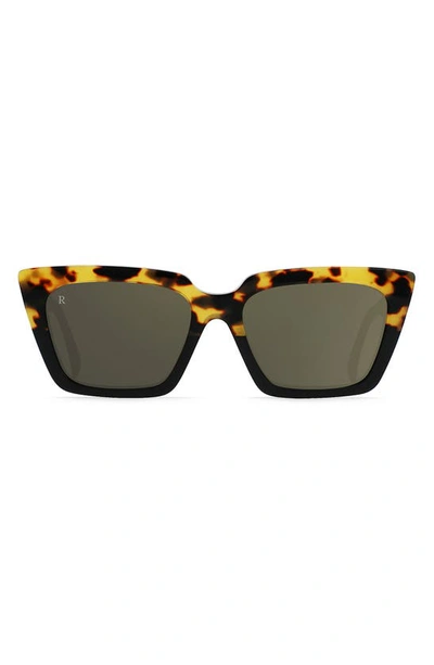 Shop Raen Keera 54mm Cat Eye Sunglasses In Tamarin Tort/ Hi Pro Brnz Mirr