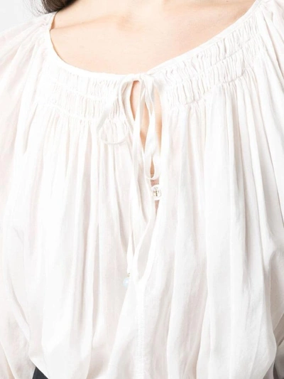 Shop Forte Forte Cotton And Silk Bohemian Shirt In White