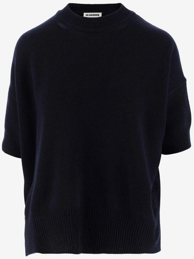 Shop Jil Sander Sweaters In Blue