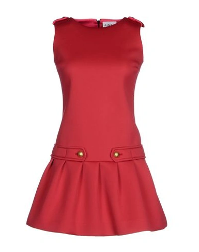 Ainea Short Dress In Garnet