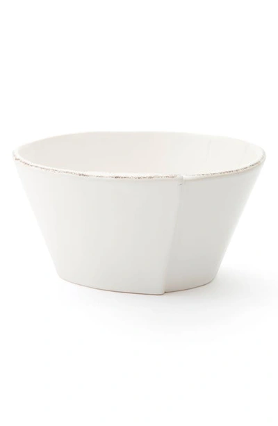 Vietri Lastra Stacking Cereal Bowl In White