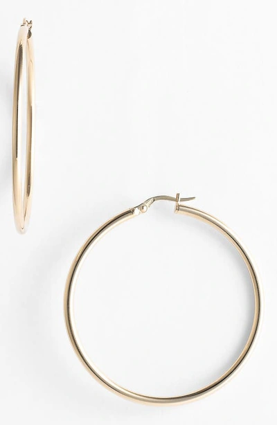 Shop Roberto Coin 45mm Gold Hoop Earrings In Yellow Gold