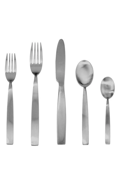 Shop Mepra 5-piece Place Setting In Brushed Stainless Steel