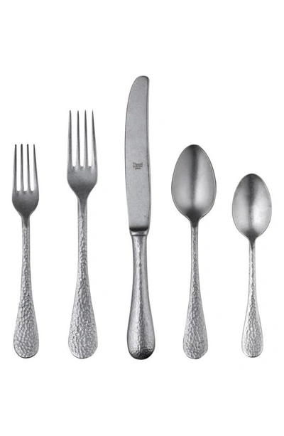 Shop Mepra Epoque Distressed 5-piece Place Setting In Distressed Stainless