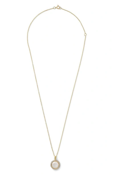 Shop Ippolita Lollipop Mini Pendant Necklace In Gold/ Pearls