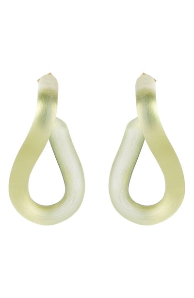 Shop Alexis Bittar Future Antiquity Sculptural Lucite Earrings In Sage