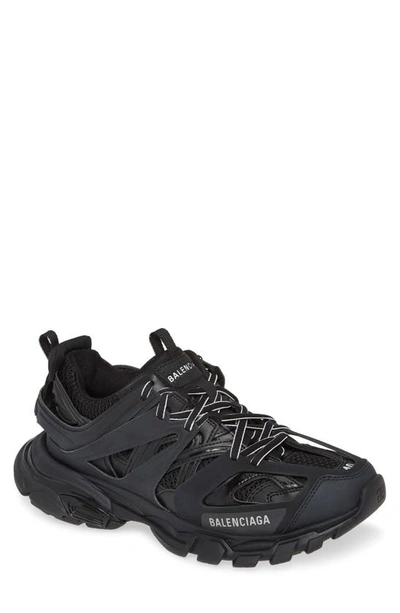 Balenciaga Track Nylon And Mesh Running Sneakers In Multi