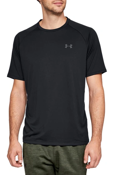 Shop Under Armour Ua Tech™ T-shirt In Black/ Graphite