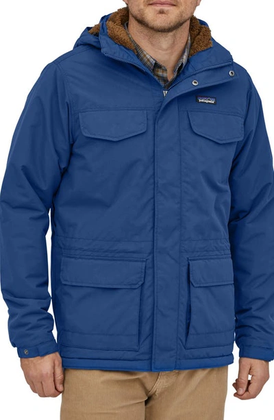 Shop Patagonia Isthmus Wind Resistant Water Repellent Hooded Parka In Sprb