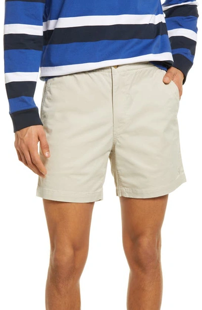 Shop Polo Ralph Lauren Prepster Stretch Cotton Shorts In Classic Stone