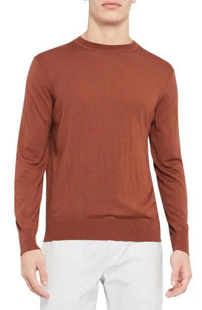 Shop Theory Regal Crewneck Sweater In Beacon