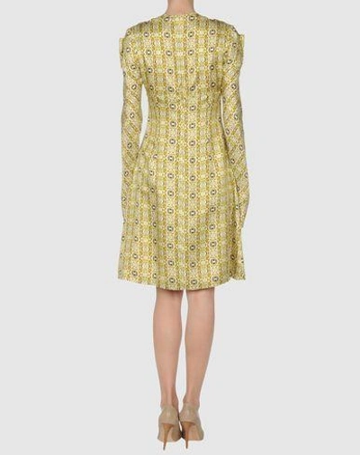 Shop Emanuel Ungaro Short Dress In Light Yellow