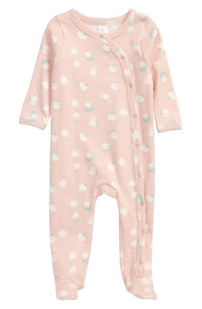 Shop Nordstrom Baby Print Footie In Pink Chintz Painted Dot