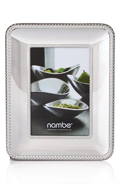Nambe Braid Chrome Picture Frame In Silver