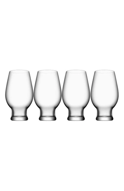 Orrefors Set Of 4 Beer Ipa Glasses In Clear