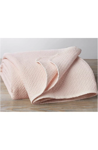 Shop Coyuchi Honeycomb Blanket In Camellia