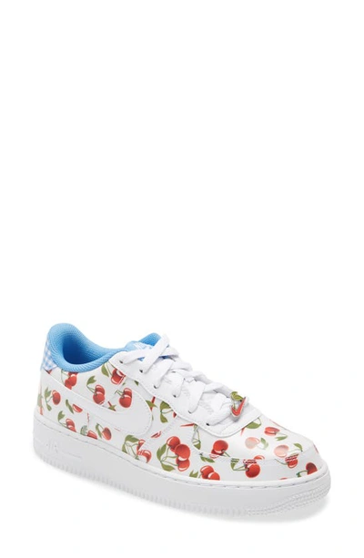 Shop Nike Air Force 1 Lv8 Sneaker In White/ White-blue Red