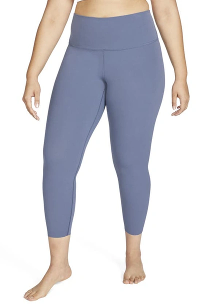 Shop Nike Yoga Luxe 7/8 Tights In Diffused Blue/ Obsidian Mist