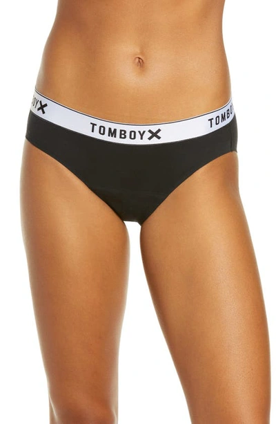 Shop Tomboyx Period Proof Moderate Absorbency Bikini In Black