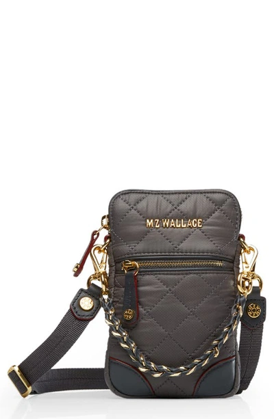 Shop Mz Wallace Micro Crosby Crossbody Bag In Magnet