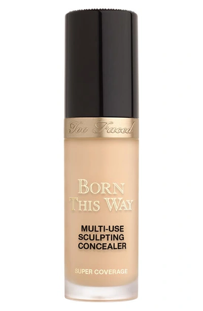 Shop Too Faced Born This Way Super Coverage Multi-use Sculpting Concealer, 0.13 oz In Natural Beige