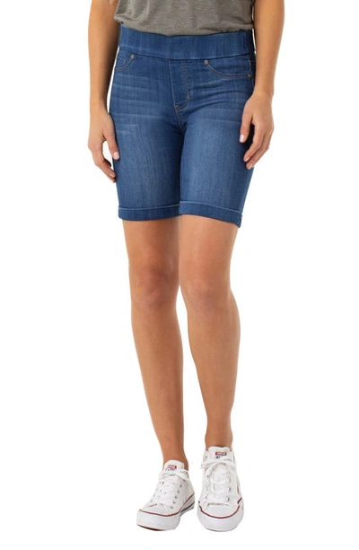 Shop Liverpool Roxie Pull-on Shorts In Lanier Mid