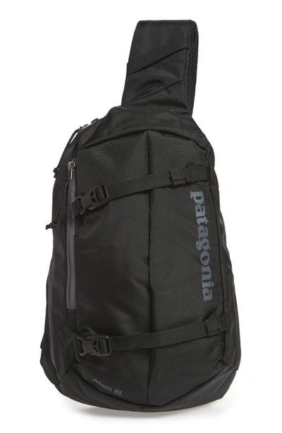 Shop Patagonia Atom 8l Sling Backpack In Black