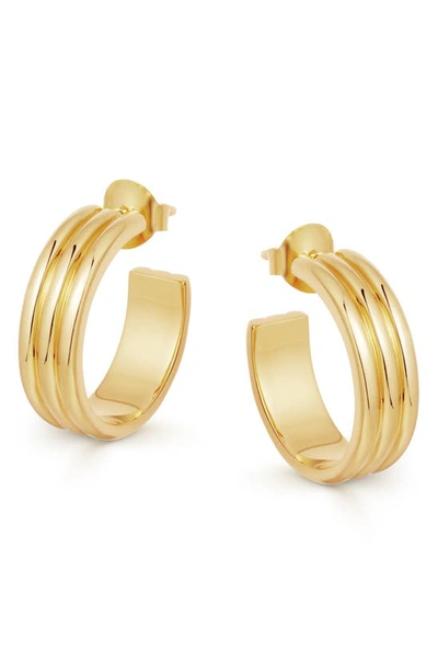 Shop Missoma Ancien Hoop Earrings In Gold