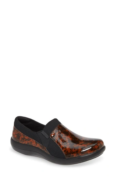 Shop Alegria Duette Loafer In Tortoise Leather