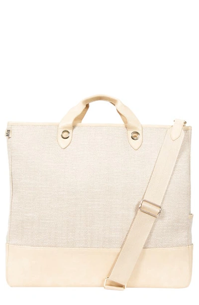 Shop Beis The Woven Tote In Beige