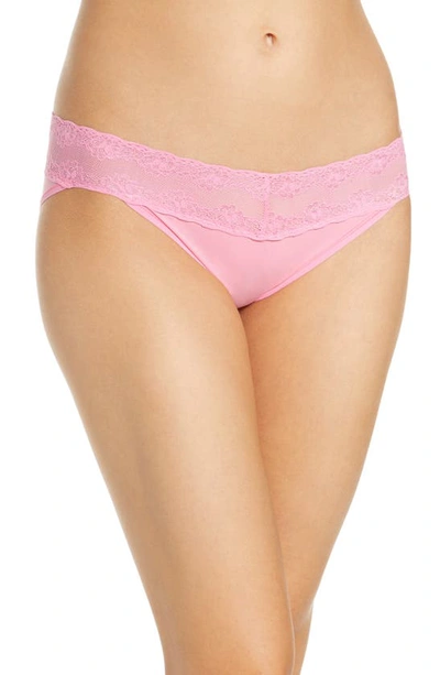 Shop Natori Bliss Perfection Bikini In Pink Carnation