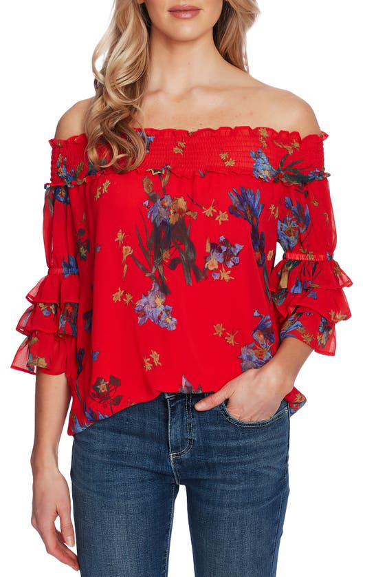 cece sunset blossom halter top