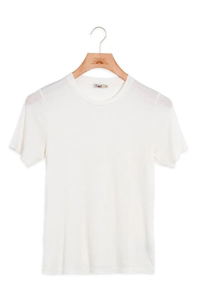 Shop Faherty Didion Hemp & Organic Cotton T-shirt In Natural