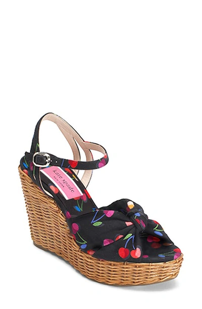 Shop Kate Spade Anita Wedge Sandal In Cherry Multi Fabric