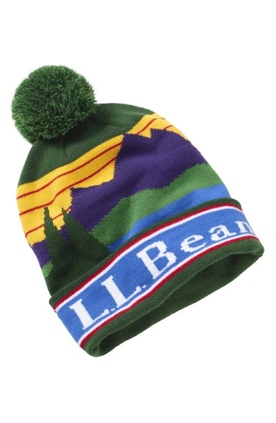 Shop L.l.bean Katahdin Pompom Beanie In Kelly Green