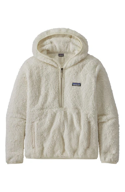 Shop Patagonia Los Gatos Hooded Fleece Jacket In Birch White